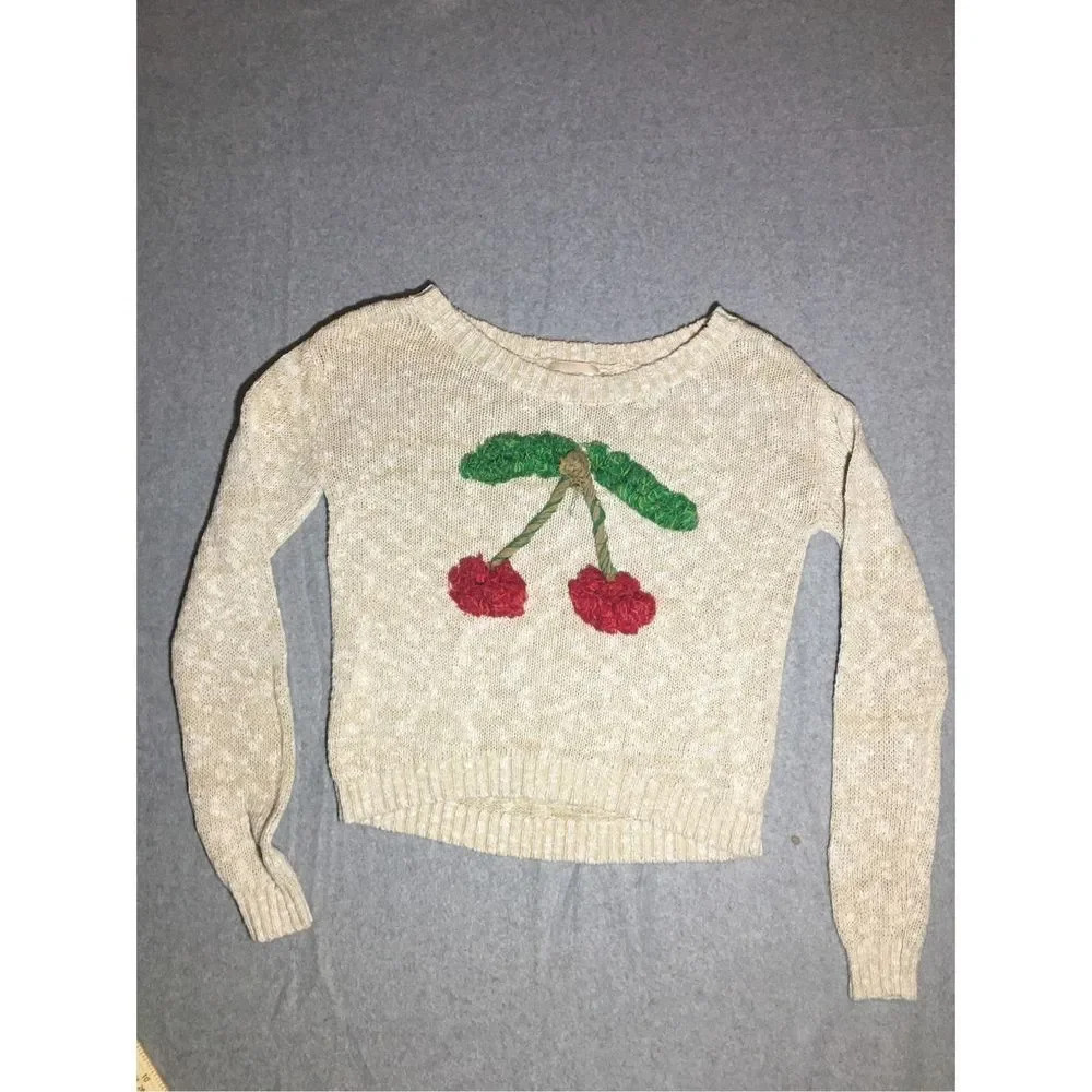 Womens Marilyn Monroe Sweater Size XS Cotton Cherrys Vintage cute Boho Casual